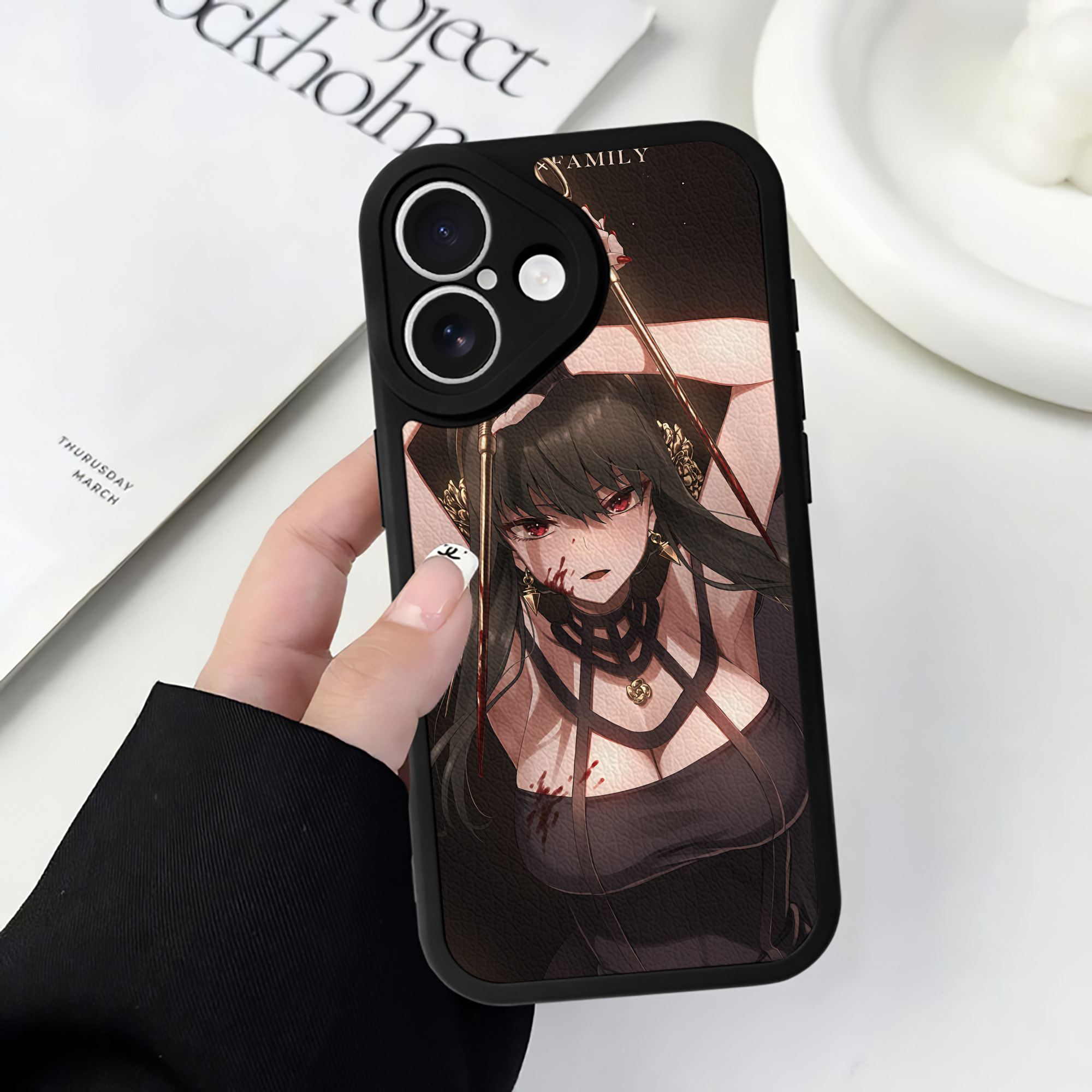 （画像用） SPY×FAMILY间谍家家酒 【iPhone 16シリーズ対応】シリコンスマホケース（レザー調） 材質：シリコン